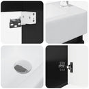 Badeværelses Vanity-enhed med Armatur Sort 45,5 x 22,5 x 84 cm