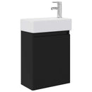 Badeværelses Vanity-enhed med Armatur Sort 45,5 x 22,5 x 84 cm
