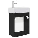 Badeværelses Vanity-enhed med Armatur Sort 45,5 x 22,5 x 84 cm