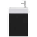 Badeværelses Vanity-enhed med Armatur Sort 45,5 x 22,5 x 84 cm