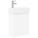 Badeværelses Vanity-enhed med Armatur Hvid 45,5 x 22,5 x 84 cm