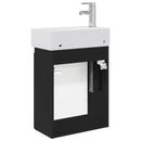 Badeværelses Vanity-enhed med Armatur Sort 45,5 x 22,5 x 84 cm