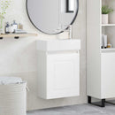 Badeværelses Vanity-enhed med Armatur Hvid 45,5 x 22,5 x 84 cm