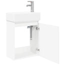 Badeværelses Vanity-enhed med Armatur Hvid 45,5 x 22,5 x 84 cm
