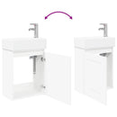 Badeværelses Vanity-enhed med Armatur Hvid 45,5 x 22,5 x 84 cm