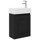 Badeværelses Vanity-enhed med Armatur Sort 45,5 x 22,5 x 84 cm