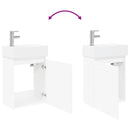Badeværelses Vanity-enhed med Armatur Hvid 45,5 x 25,5 x 84 cm