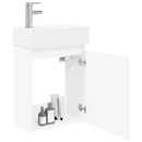 Badeværelses Vanity-enhed med Armatur Hvid 45,5 x 25,5 x 84 cm