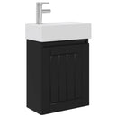 Badeværelses Vanity-enhed med Armatur Sort 45,5 x 25,5 x 84 cm