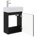 Badeværelses Vanity-enhed med Armatur Sort 45,5 x 25,5 x 84 cm