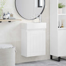 Badeværelses Vanity-enhed med Armatur Hvid 45,5 x 25,5 x 84 cm