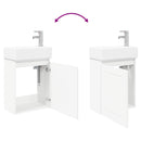 Badeværelses Vanity-enhed med Armatur Hvid 45,5 x 25,5 x 84 cm