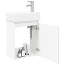 Badeværelses Vanity-enhed med Armatur Hvid 45,5 x 25,5 x 84 cm