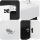 Badeværelses Vanity-enhed med Armatur Sort 45,5 x 25,5 x 84 cm