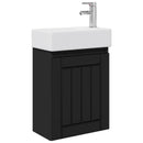 Badeværelses Vanity-enhed med Armatur Sort 45,5 x 25,5 x 84 cm