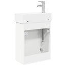 Badeværelses Vanity-enhed med Armatur Hvid 45,5 x 22,5 x 84 cm