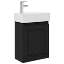 Badeværelses Vanity-enhed med Armatur Sort 45,5 x 22,5 x 84 cm
