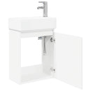 Badeværelses Vanity-enhed med Armatur Hvid 45,5 x 22,5 x 84 cm