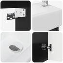 Badeværelses Vanity-enhed med Armatur Sort 45,5 x 22,5 x 84 cm