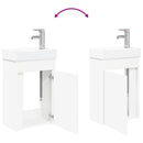 Badeværelses Vanity-enhed med Armatur Hvid 40,5 x 22,5 x 62 cm