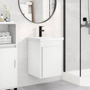 Badeværelses Vanity-enhed med Armatur Hvid 42 x 40 x 74,5 cm