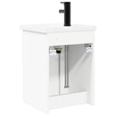 Badeværelses Vanity-enhed med Armatur Hvid 42 x 40 x 74,5 cm