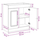 Bad møbel under vasken Artisan-eg 78,5 x 37,5 x 81 cm