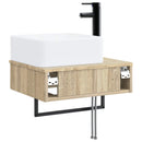 Vægmonteret vask Sonoma-eg 50 x 41 x 39 cm Konstrueret træ