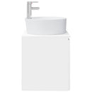 Væghængt håndvask skab Hvid 49,5 x 44,5 x 65 cm Konstrueret træ