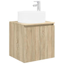 Vægmonteret håndvask skab Sonoma-eg 49,5 x 44,5 x 65,5 cm