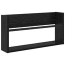 Magasin Rack 2 pcs Sort eg 60 x 12 x 30 cm Konstrueret træ