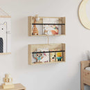 Magasin Rack 2 pcs Sonoma eg 60 x 12 x 30 cm Konstrueret træ