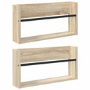 Magasin Rack 2 pcs Sonoma eg 60 x 12 x 30 cm Konstrueret træ