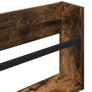 Magasin Rack med hylde Røget eg 60 x 12 x 30 cm Konstrueret træ