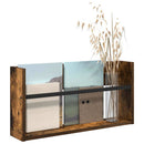 Magasin Rack med hylde Røget eg 60 x 12 x 30 cm Konstrueret træ