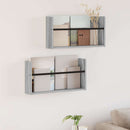 Magasin Rack 2 pcs Grå Sonoma 60 x 12 x 30 cm Konstrueret træ