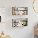 Magasin Rack 2 pcs Grå Sonoma 60 x 12 x 30 cm Konstrueret træ