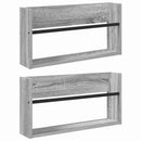 Magasin Rack 2 pcs Grå Sonoma 60 x 12 x 30 cm Konstrueret træ