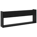 Magasin Rack med hylde Sort eg 80 x 12 x 30 cm Konstrueret træ