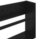 Magasin Rack 2 pcs Sort eg 80 x 12 x 30 cm Konstrueret træ