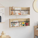 Magasin Rack 2 pcs Sonoma eg 80 x 12 x 30 cm Konstrueret træ