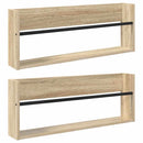 Magasin Rack 2 pcs Sonoma eg 80 x 12 x 30 cm Konstrueret træ