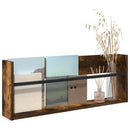 Magasin Rack med hylde Røget eg 80 x 12 x 30 cm Konstrueret træ