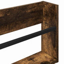 Magasin Rack 2 pcs Røget eg 80 x 12 x 30 cm Konstrueret træ