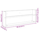 Magasin Rack Artisan Egetræ 80 x 12 x 30 cm Konstrueret træ