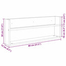 Magasin Rack med hylde 2 stk. Artisan Egetræ 80 x 12 x 30 cm