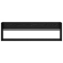 Magasin Rack med hylde Sort eg 100 x 12 x 30 cm Konstrueret træ
