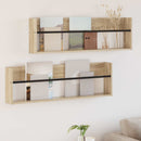 Magasin Rack 2 pcs Sonoma eg 100 x 12 x 30 cm Konstrueret træ