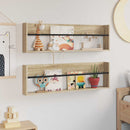 Magasin Rack 2 pcs Sonoma eg 100 x 12 x 30 cm Konstrueret træ