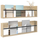 Magasin Rack 2 pcs Sonoma eg 100 x 12 x 30 cm Konstrueret træ